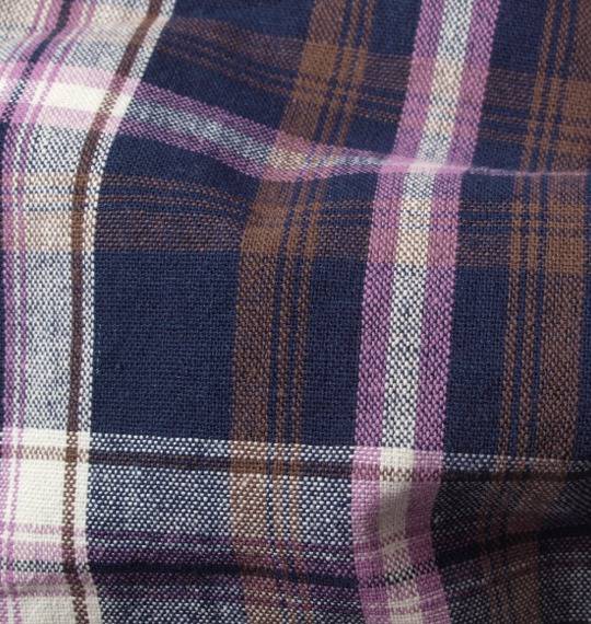 OUTDOOR PRODUCTS ワッペン付シャツ ネイビー系