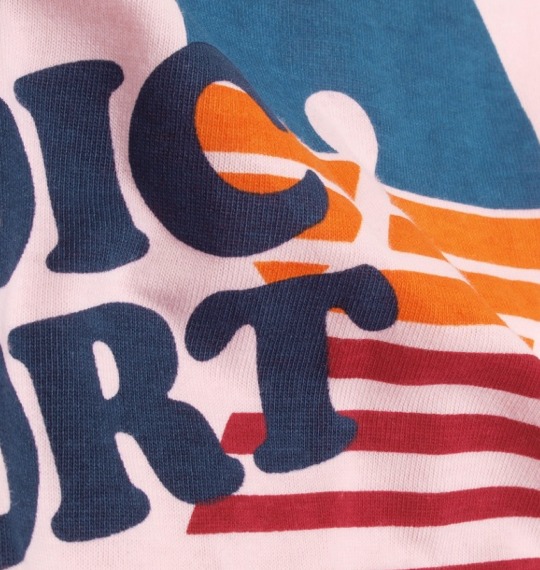 LIFE GUARD シャツ(半袖)+Tシャツ(半袖) アイボリー系×ピンク