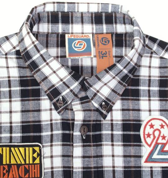 LIFE GUARD シャツ(半袖)+Tシャツ(半袖) ブラック系×グレー