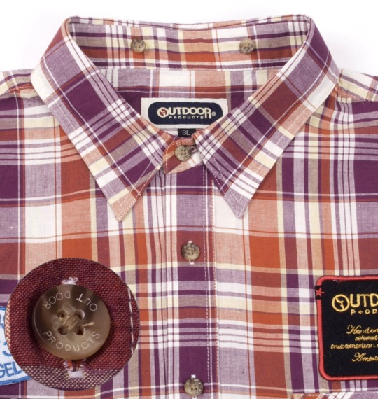 OUTDOOR PRODUCTS シャツ(半袖) ブラウン系