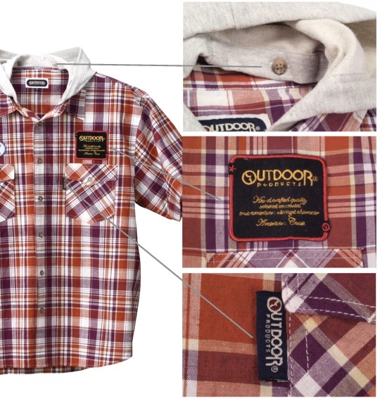 OUTDOOR PRODUCTS シャツ(半袖) ブラウン系