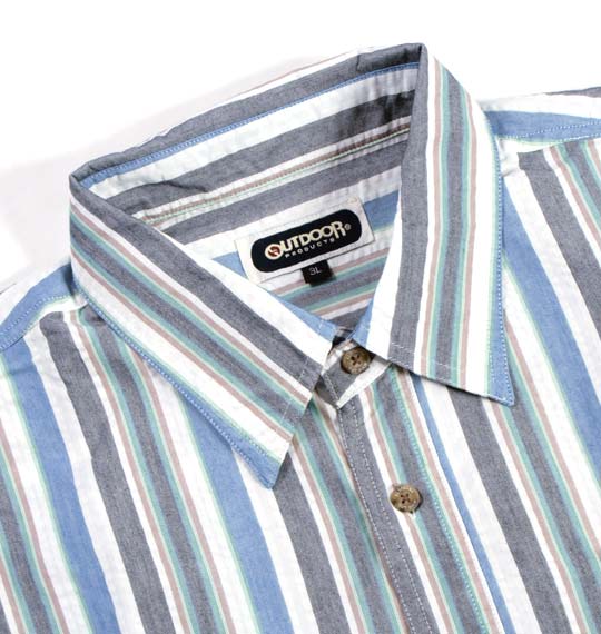 OUTDOOR PRODUCTS シャツ(半袖) ブルー系