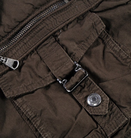 in the attic フェイクレイヤードシャツ(半袖) カーキ