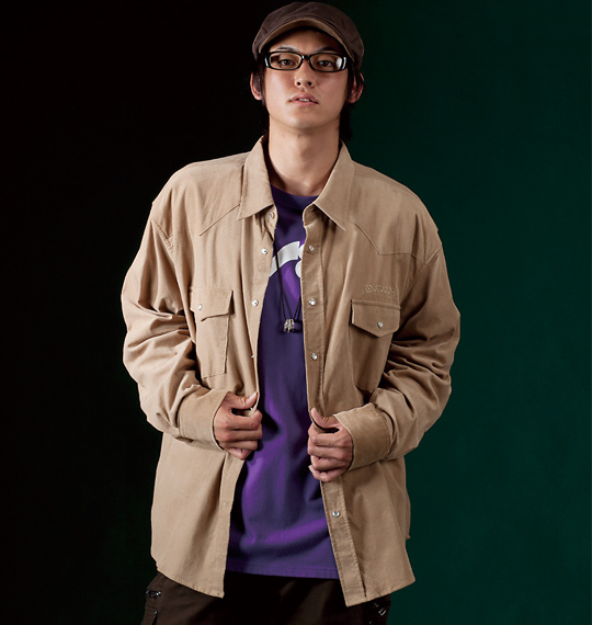 OUTDOOR PRODUCTS コーデュロイシャツ ベージュ