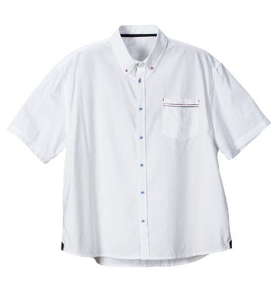 Beno オックス半袖シャツ オフホワイト