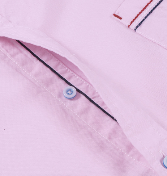 Beno オックス半袖シャツ ライトピンク