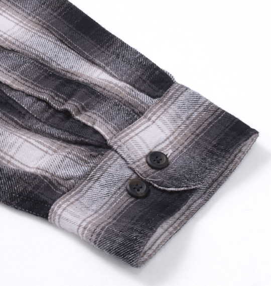 Mc.S.P チェック長袖シャツ チャコール系