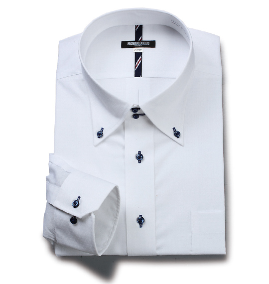 MICHIKO LONDON KOSHINO ドゥエB.D長袖シャツ ホワイト