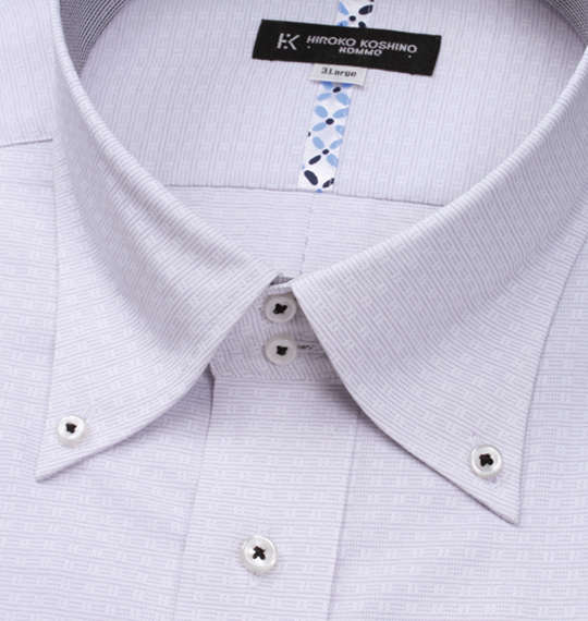 HIROKO KOSHINO HOMME ドゥエB.D半袖シャツ ライトグレー