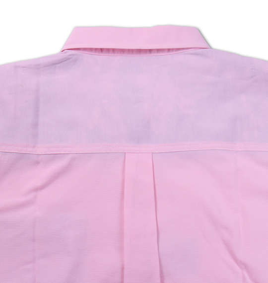 Mc.S.P 異素材使いオックス半袖シャツ ピンク