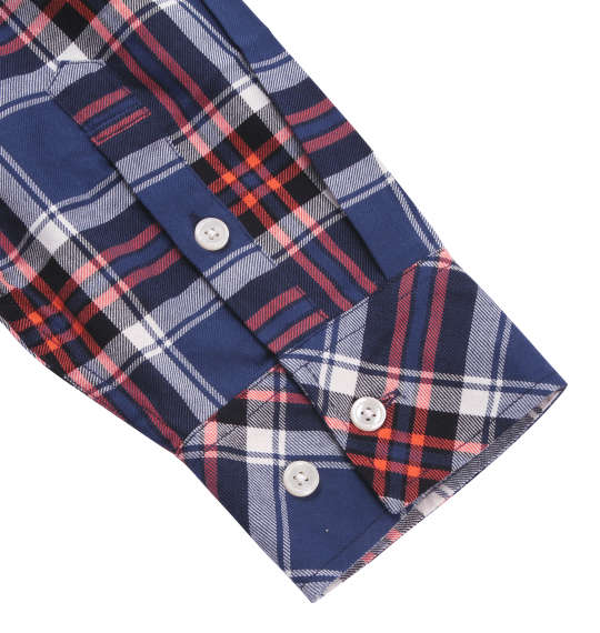 Mc.S.P チェック長袖B.Dシャツ ネイビー系