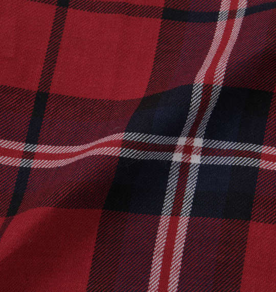 Mc.S.P チェック長袖B.Dシャツ レッド系