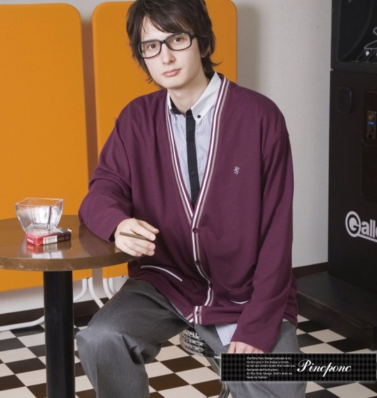 Pincponc シャツフェイクニットソーショールカーデ ワイン