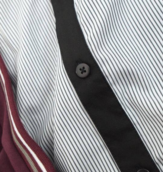 Pincponc シャツフェイクニットソーショールカーデ ワイン