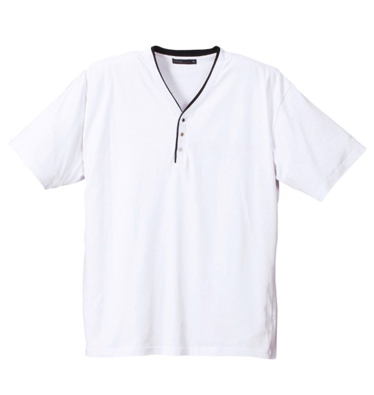 COLLINS パーカー半袖+YヘンリーT半袖 ブラック×ホワイト