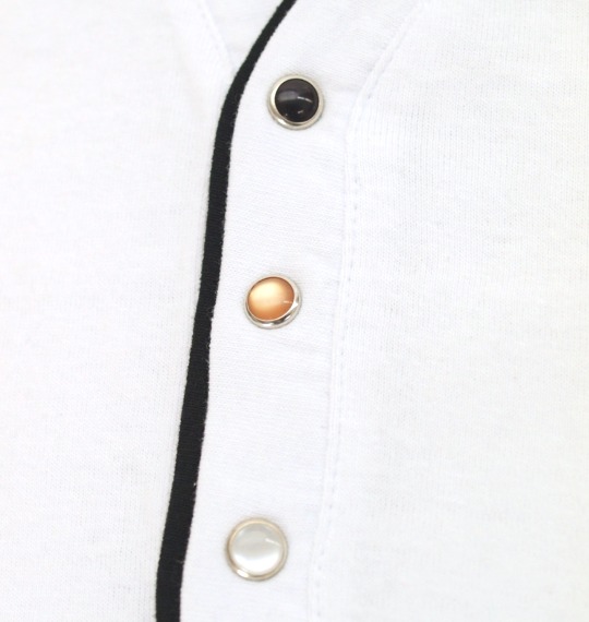 COLLINS パーカー半袖+YヘンリーT半袖 ブラック×ホワイト