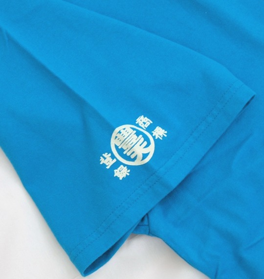 豊天×ヤッターマン 和柄Tシャツ(半袖) ターコイズ