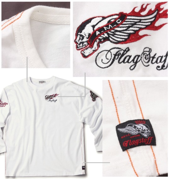 FLAGSTAFF Tシャツ オフホワイト