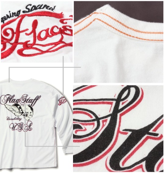 FLAGSTAFF Tシャツ オフホワイト