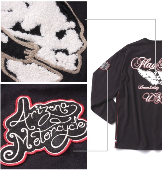 FLAGSTAFF Tシャツ ブラック