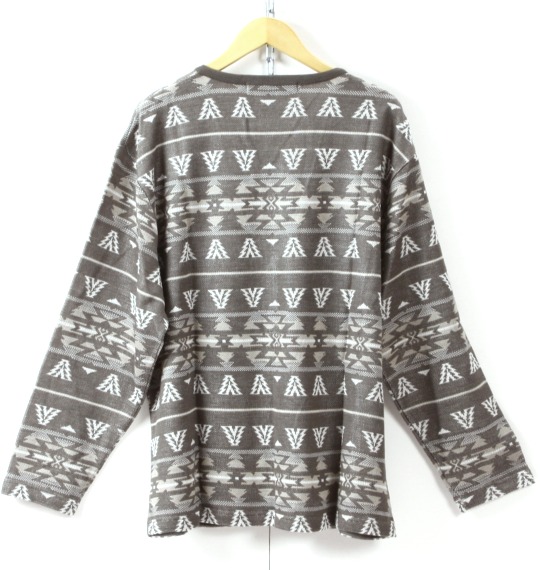 Pincponc ジャガードカーデガン チャコール系