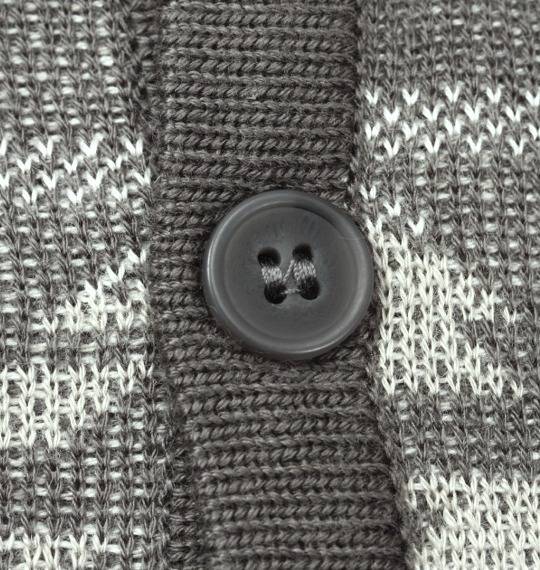 Pincponc ジャガードカーデガン チャコール系