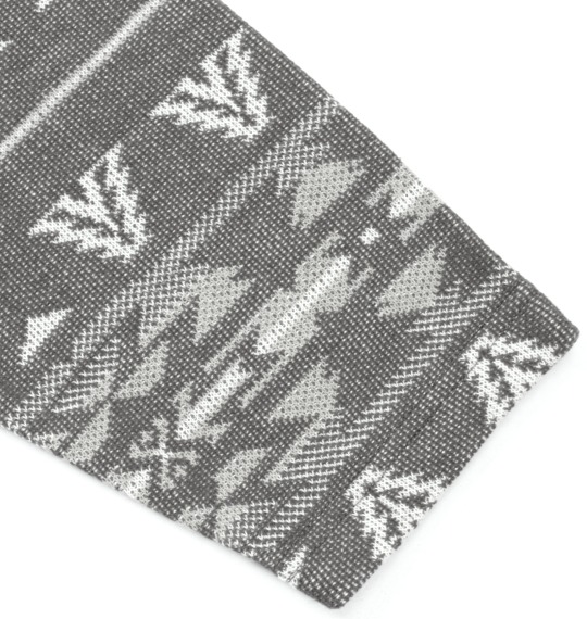 Pincponc ジャガードカーデガン チャコール系