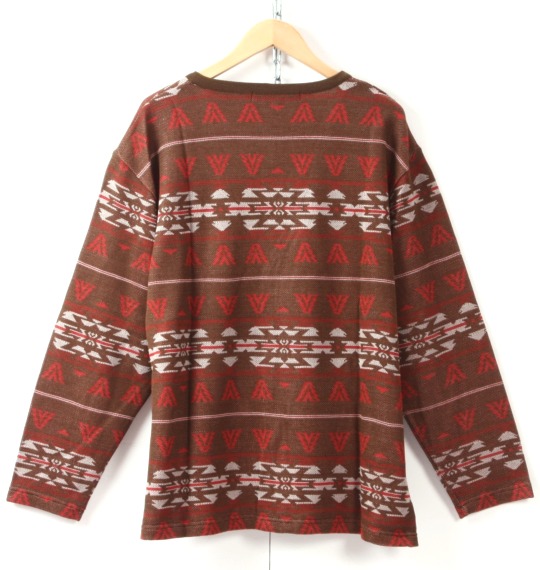 Pincponc ジャガードカーデガン ブラウン系