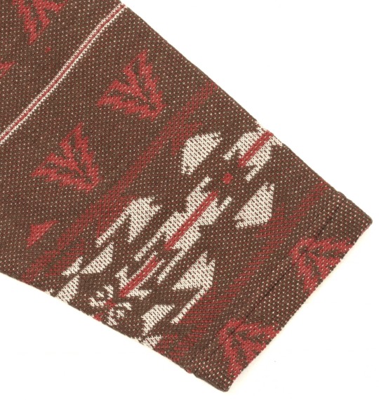 Pincponc ジャガードカーデガン ブラウン系