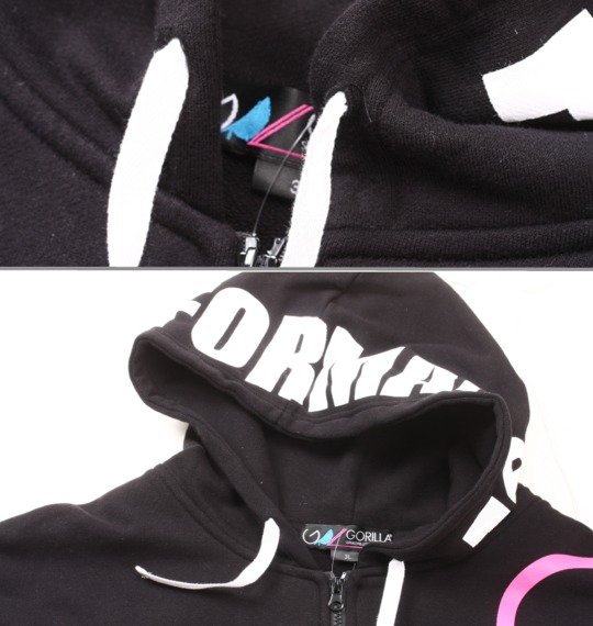 Gorilla パーカートレーナー ブラック