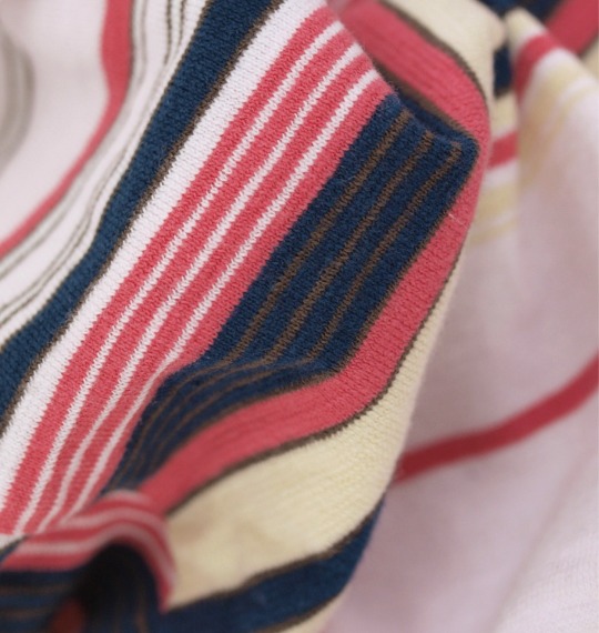 The Endless Summer ボーダーポロシャツ半袖 ピンク