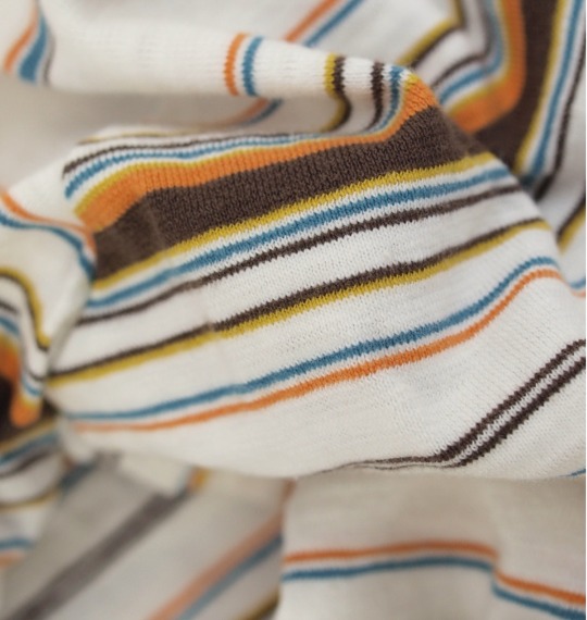 The Endless Summer ボーダーポロシャツ半袖 ホワイト