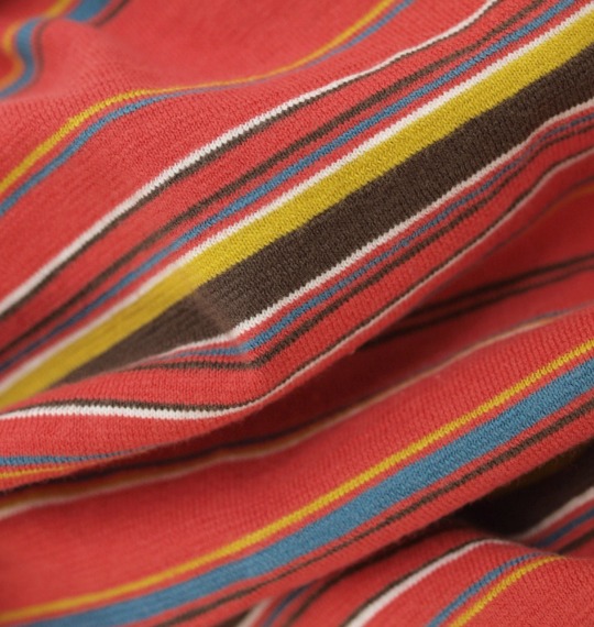 The Endless Summer ボーダーポロシャツ半袖 オレンジ