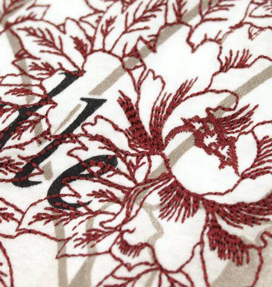 絡繰魂 和柄Tシャツ(半袖) オフホワイト