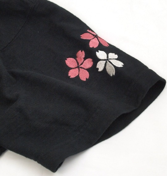 絡繰魂 和柄Tシャツ(半袖) スミクロ