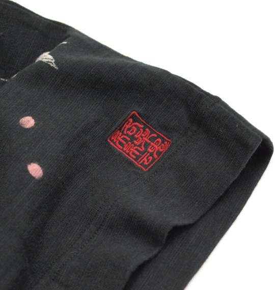 絡繰魂 和柄Tシャツ(半袖) スミクロ