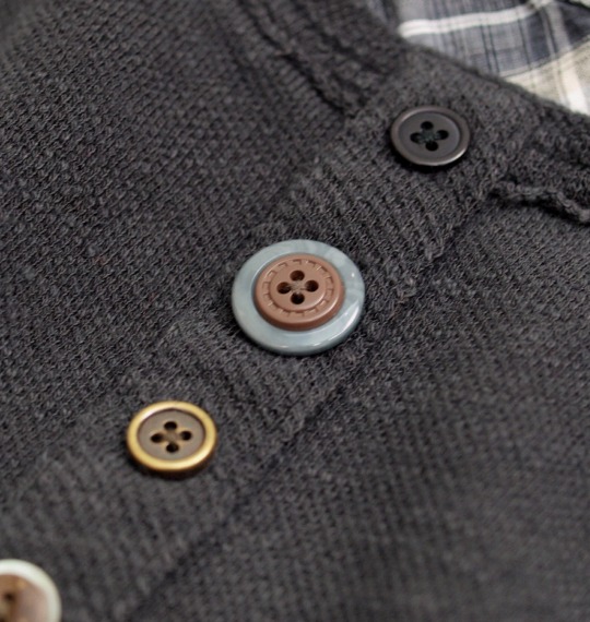 Pincponc YヘンリーTシャツ(半袖) スミクロ