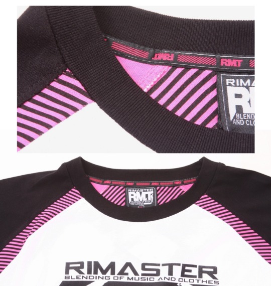 RIMASTER ラグランTシャツ ホワイト×ブラック