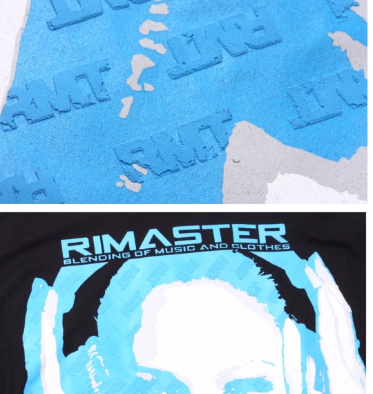 RIMASTER ラグランTシャツ ブラック×ホワイト