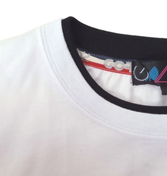 Gorilla フェイクレイヤードTシャツ ホワイト×ブラック