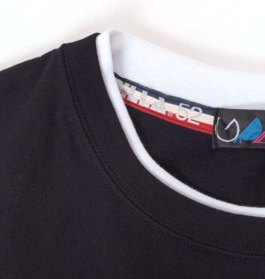 Gorilla フェイクレイヤードTシャツ ブラック×ホワイト