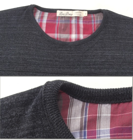 Pincponc 七分袖Tシャツ モクブラック