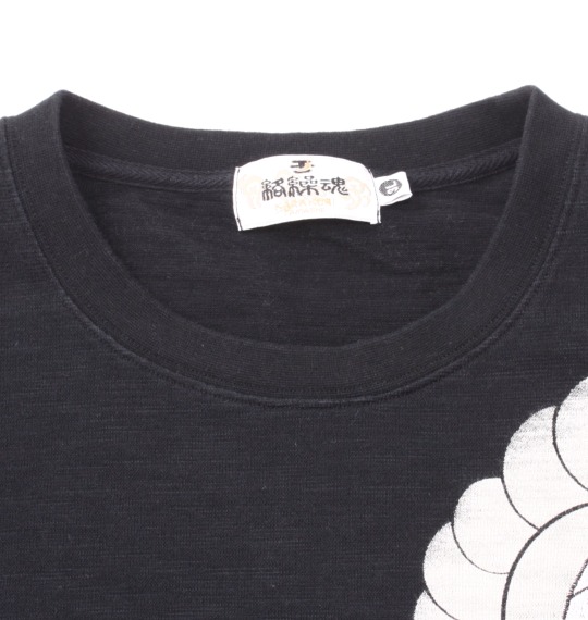 絡繰魂 和柄Tシャツ スミクロ