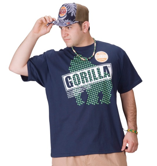 Gorilla Tシャツ(半袖) ネイビー