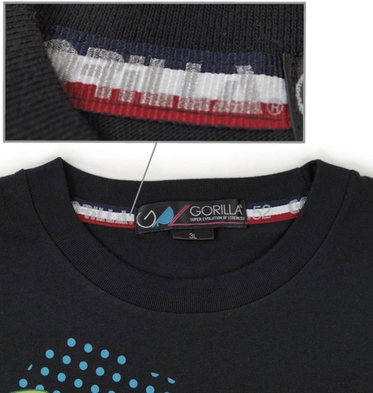 Gorilla Tシャツ(半袖) ブラック