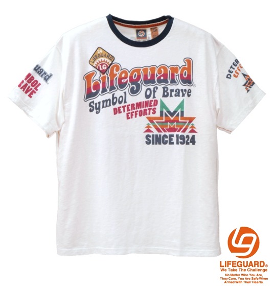 LIFE GUARD Tシャツ半袖 オフホワイト