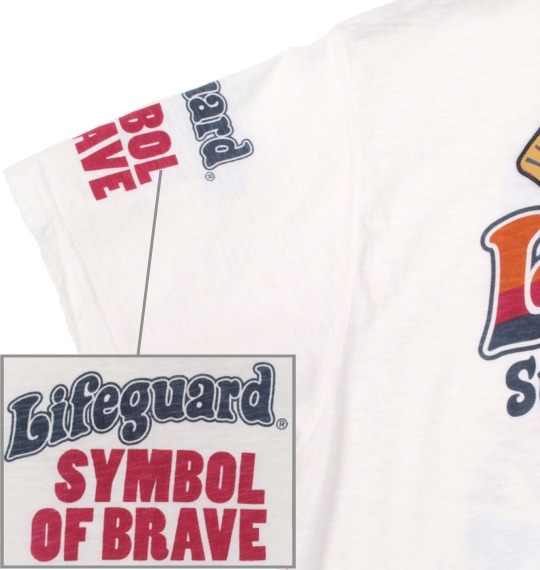 LIFE GUARD Tシャツ半袖 オフホワイト