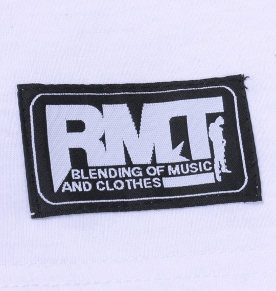 RIMASTER フェイク七分袖Tシャツ ホワイト×ブラック