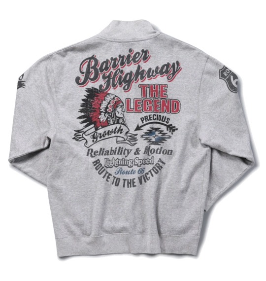 ROUTE66 フルジップジャケット モクグレー