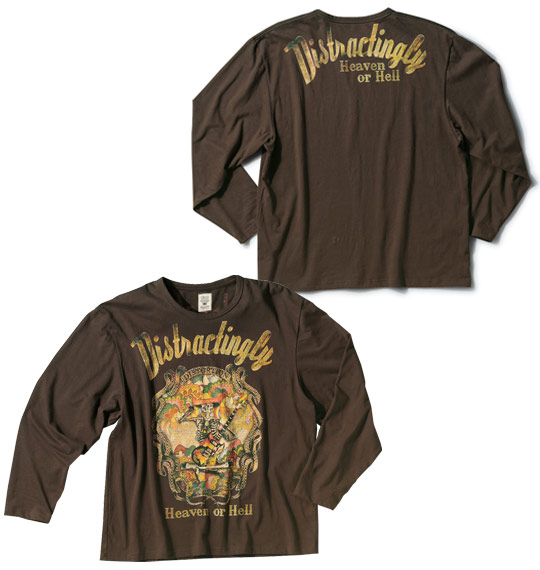 in the attic Tシャツ長袖 カーキブラウン